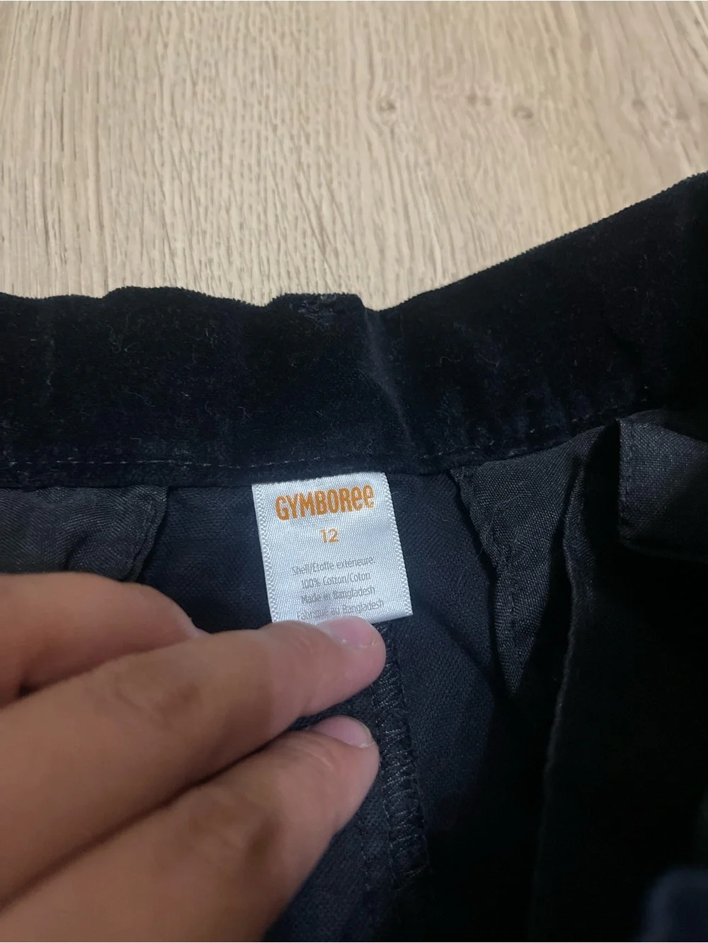 Gymboree Black velvet Straight-Leg Pants (12)